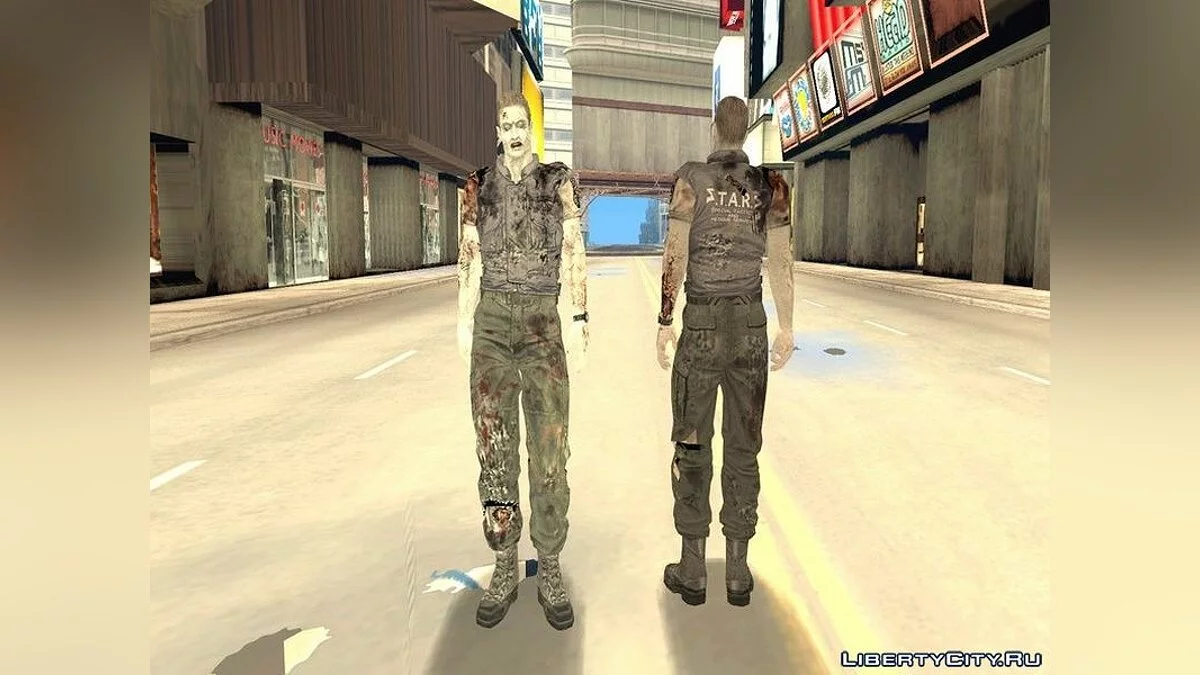 Сбрник зомби из игры Resident Evil Zero / GTA San Andreas