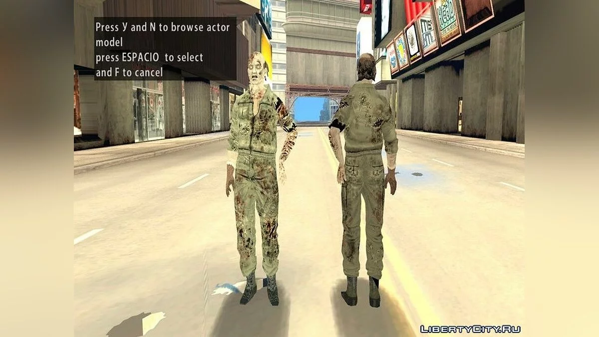 Сбрник зомби из игры Resident Evil Zero / GTA San Andreas