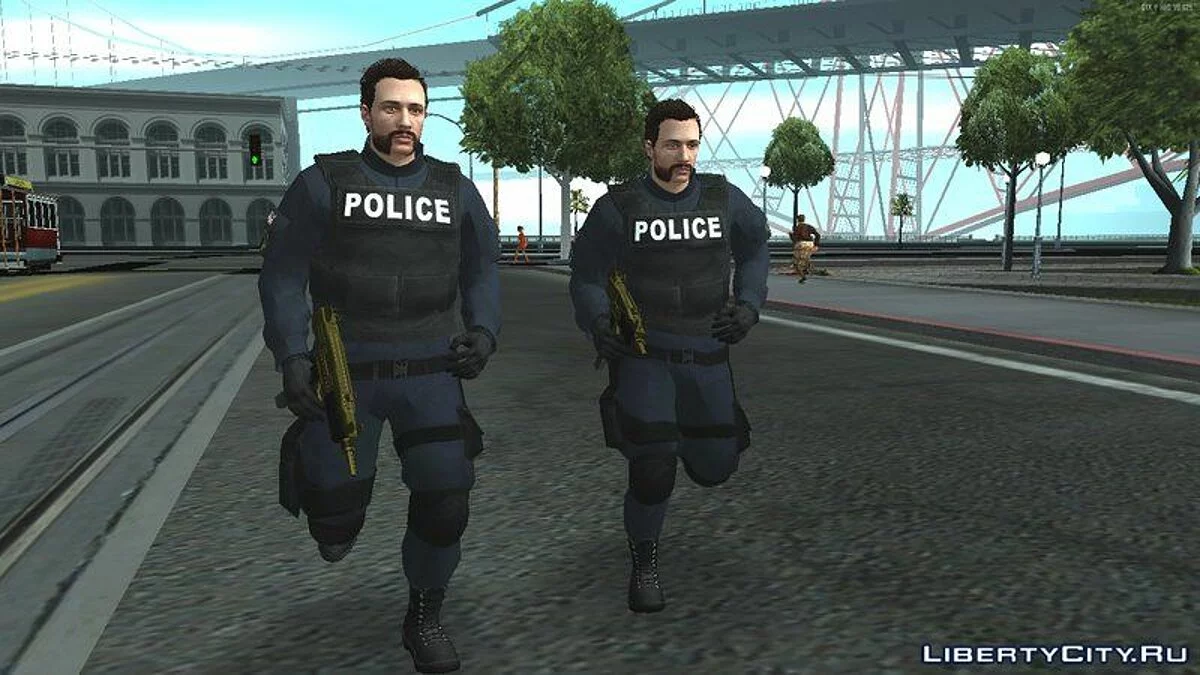 Сборник полицейских скинов из GTA Online / GTA San Andreas