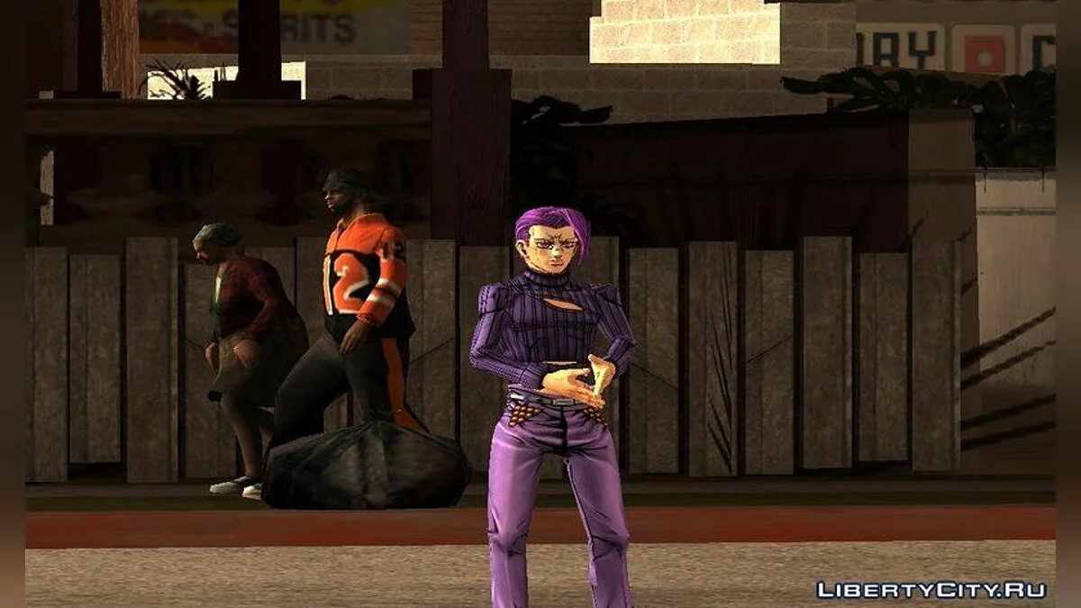 Сборник персонажей из JoJo's Bizarre Adventure: Golden Wind / GTA San Andreas