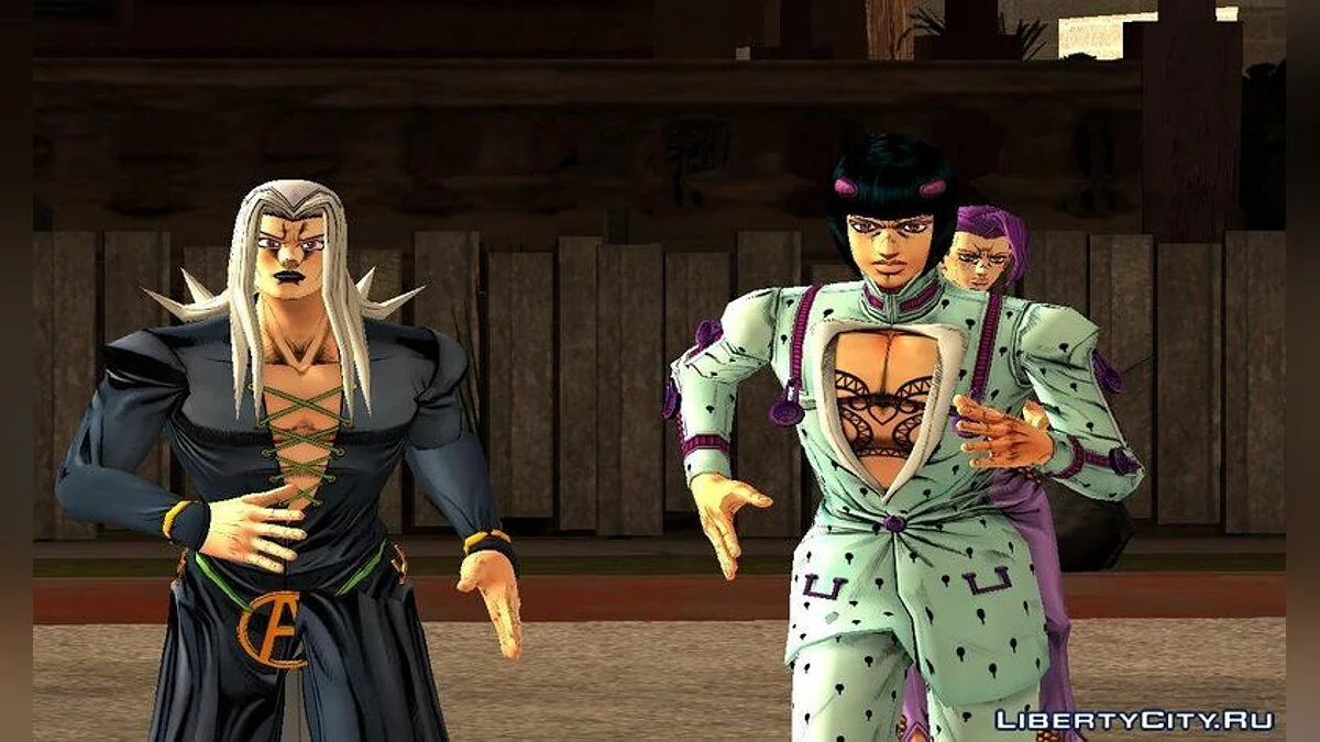 Сборник персонажей из JoJo's Bizarre Adventure: Golden Wind / GTA San Andreas