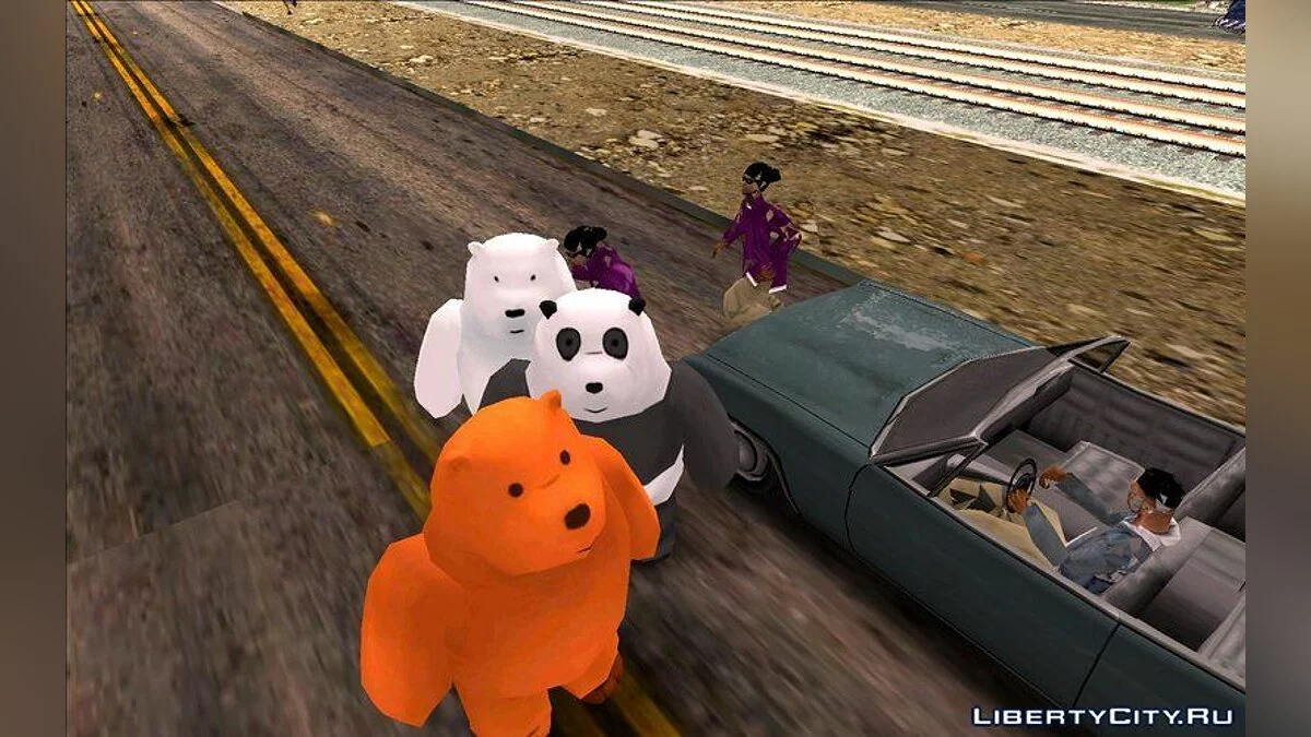 Сборник скинов из мультфильма We Bare Bears / GTA San Andreas