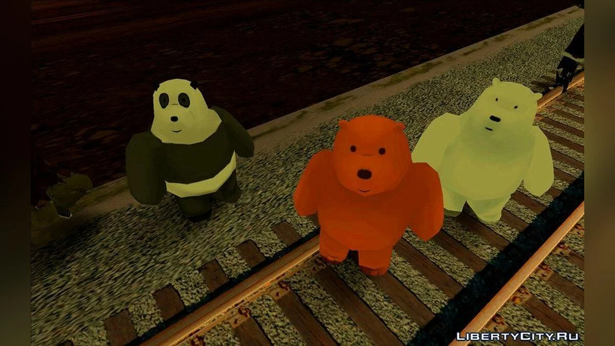 Сборник скинов из мультфильма We Bare Bears / GTA San Andreas