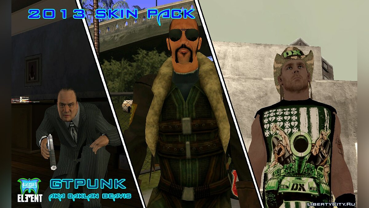 Скачать 2013 Skin Pack для GTA San Andreas