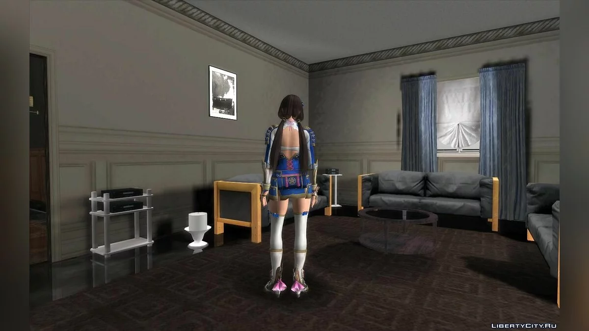 Наотора Ли в костюме из игры DOA 5 / GTA San Andreas