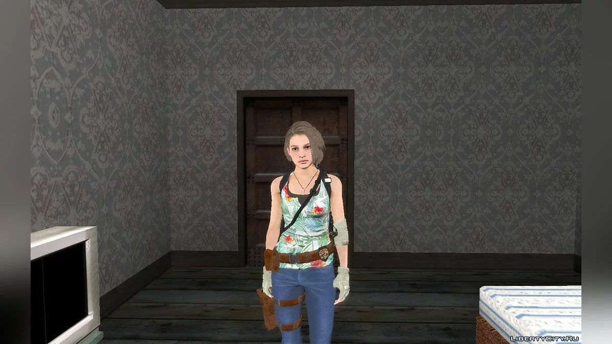 Джилл из игры Resident Evil 3 Remake / GTA San Andreas