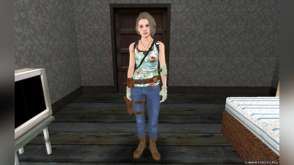 Джилл из игры Resident Evil 3 Remake / GTA San Andreas