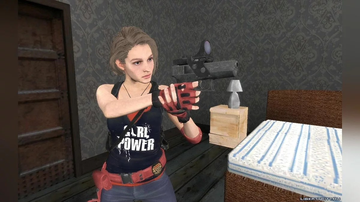 Джилл из игры Resident Evil 3 Remake / GTA San Andreas