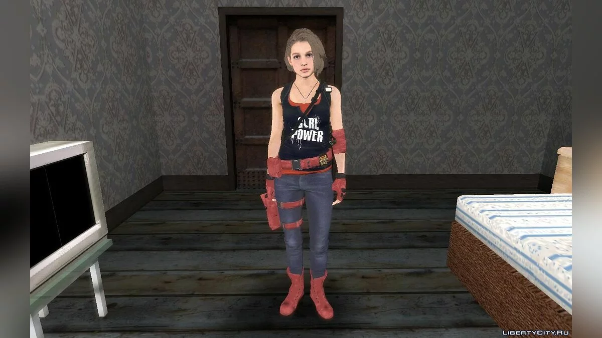 Джилл из игры Resident Evil 3 Remake / GTA San Andreas
