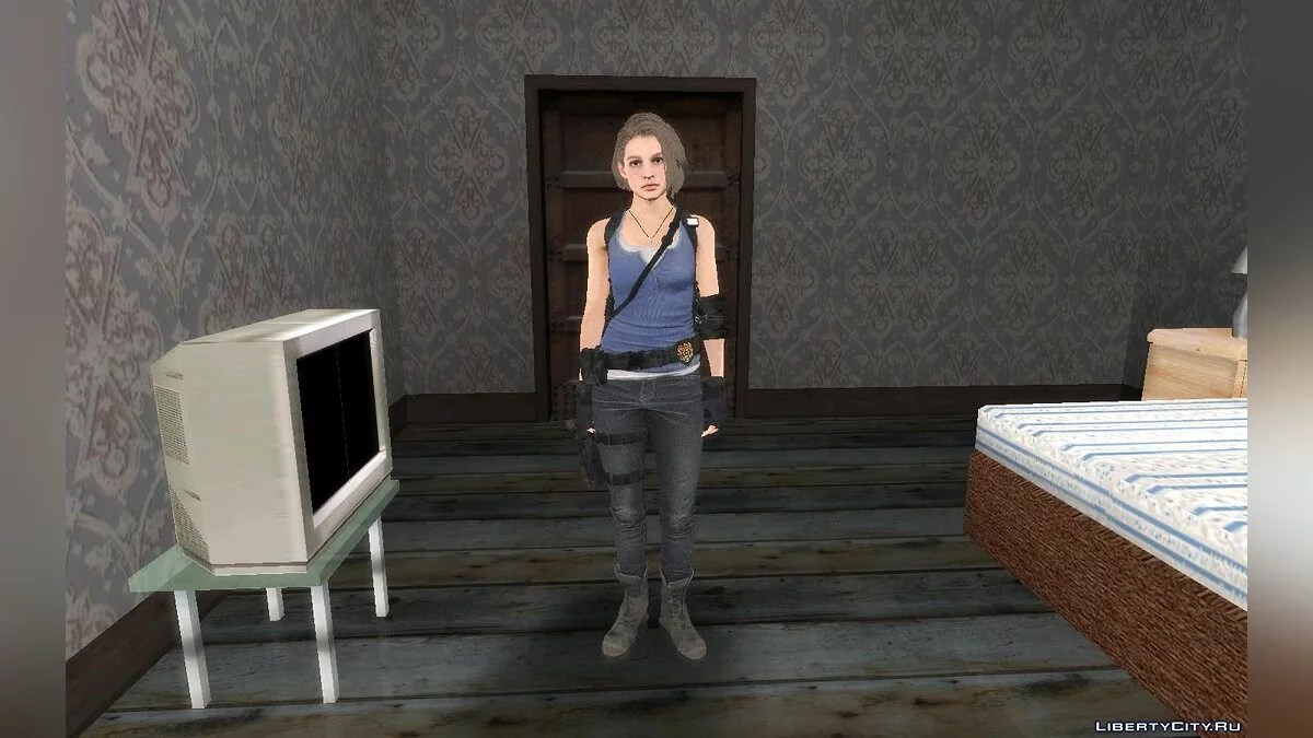 Джилл из игры Resident Evil 3 Remake / GTA San Andreas