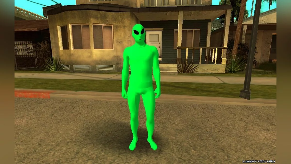 Костюмы инопланетян из DLC "Arena Wars" / GTA San Andreas