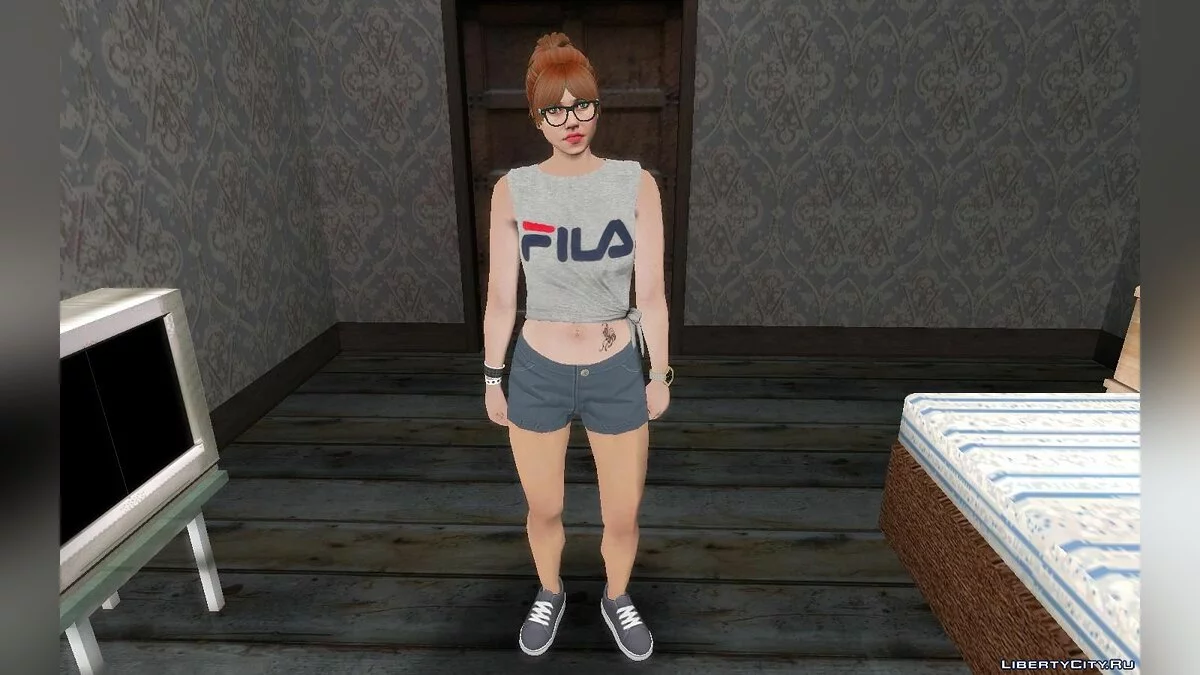 Рандомный скин девушки из GTA Online #7 / GTA San Andreas