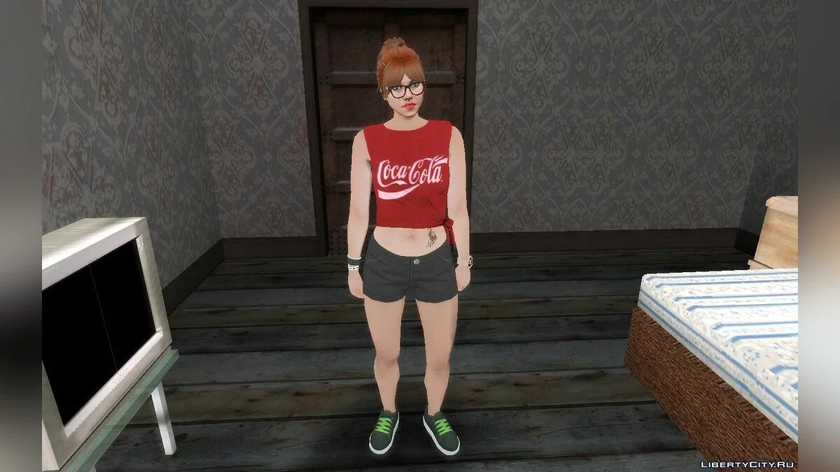 Рандомный скин девушки из GTA Online #7 / GTA San Andreas