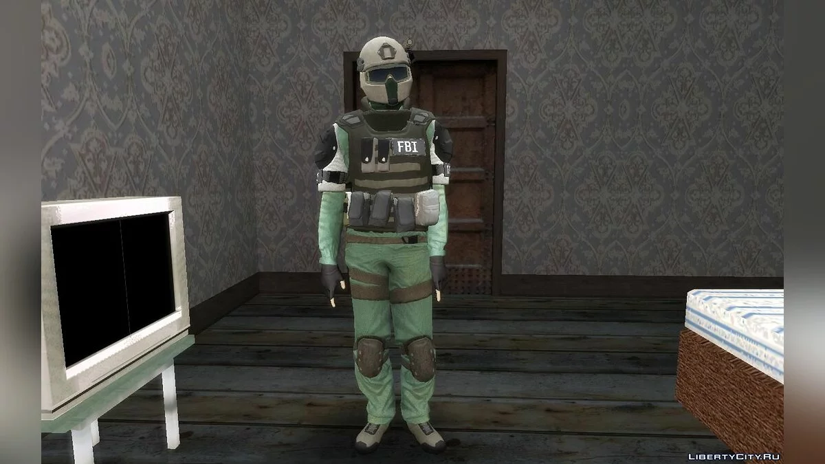 Скины из игры Payday 2 (Fbi и Swat) v1.1 / GTA San Andreas