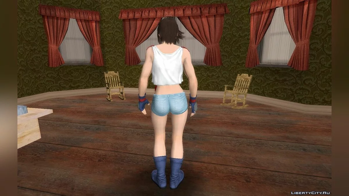 Аска Казама из игры Tekken 7 / GTA San Andreas