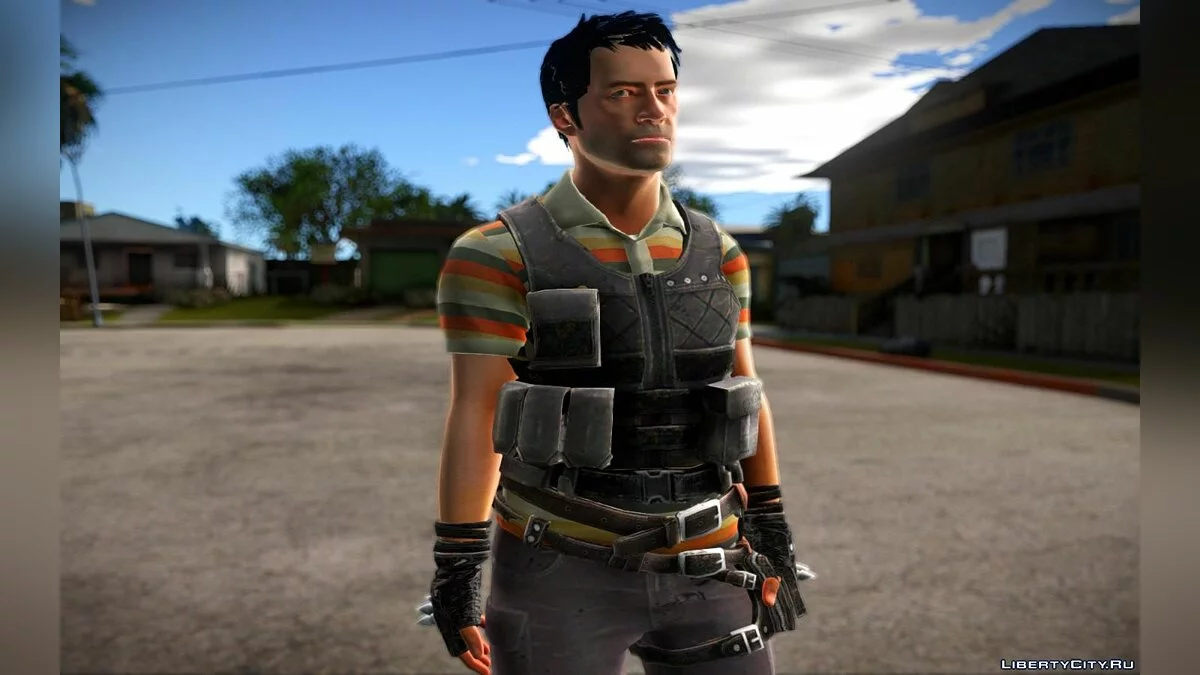Два скина из игры PUBG / GTA San Andreas