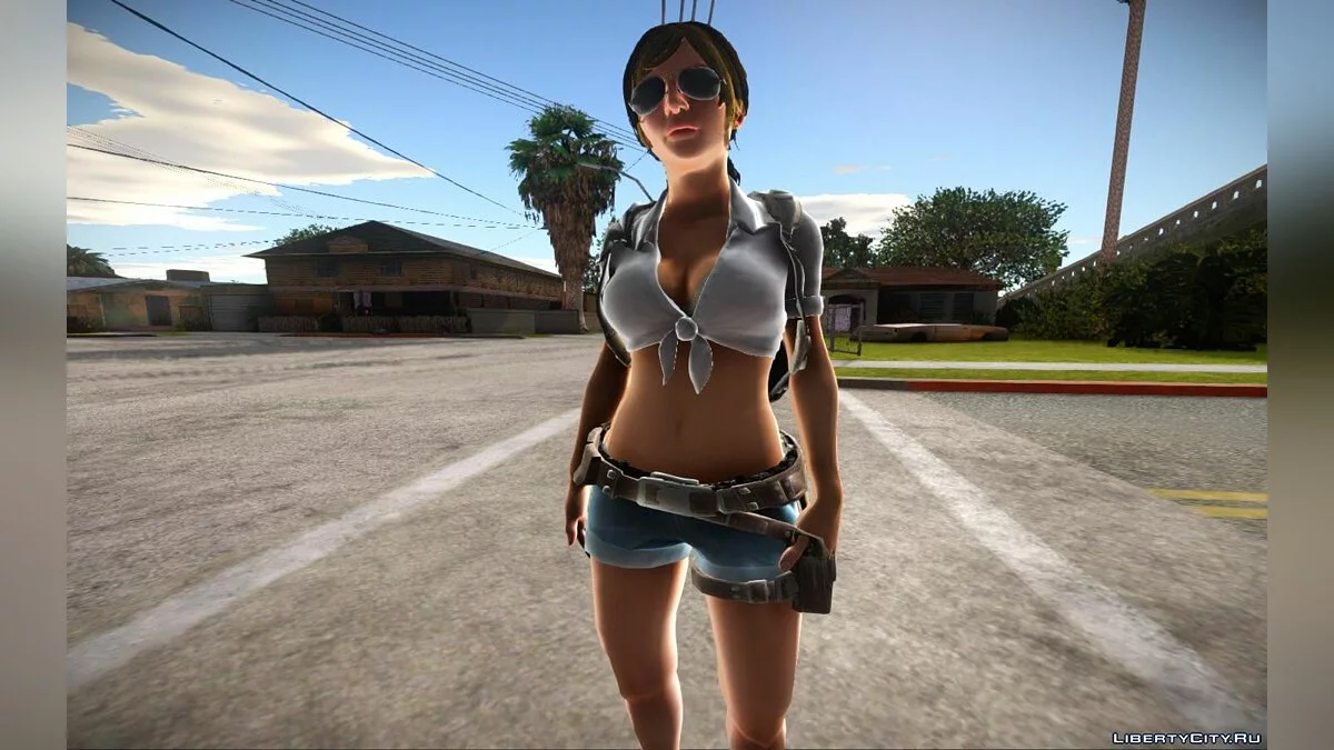 Два скина из игры PUBG / GTA San Andreas