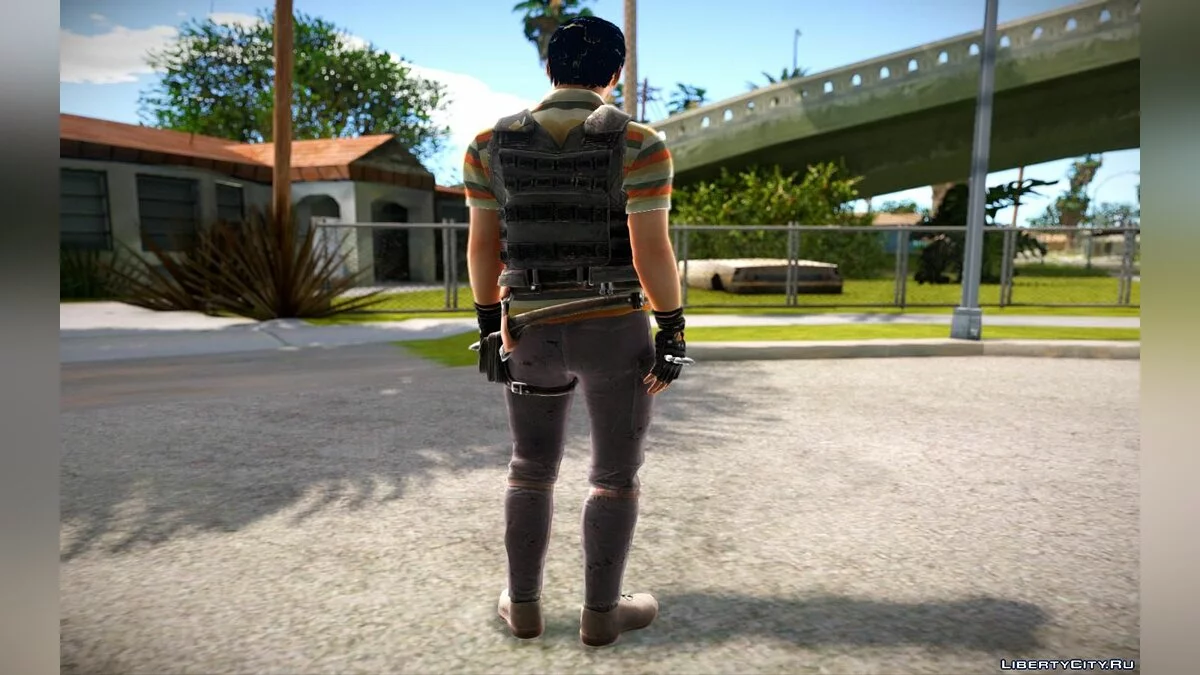 Два скина из игры PUBG / GTA San Andreas