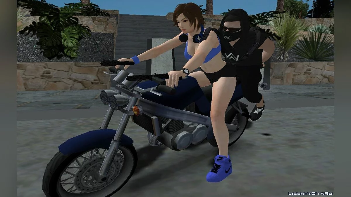 Азука Казама из Tekken в спортивном зале (Я боец) / GTA San Andreas