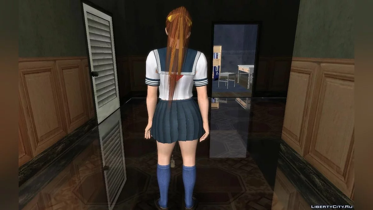 Касуми из DOA в униформе летней школы / GTA San Andreas