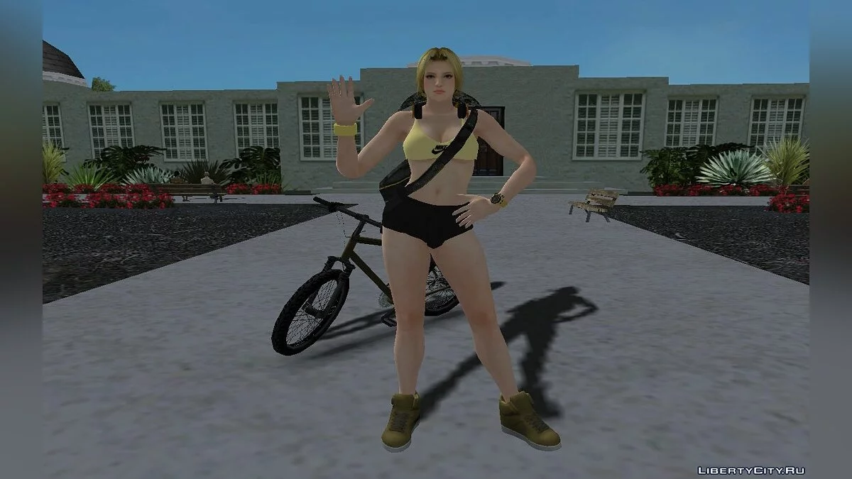 Хелена Дуглас из DOA в тренировочной одежде (Спортивный зал) / GTA San Andreas