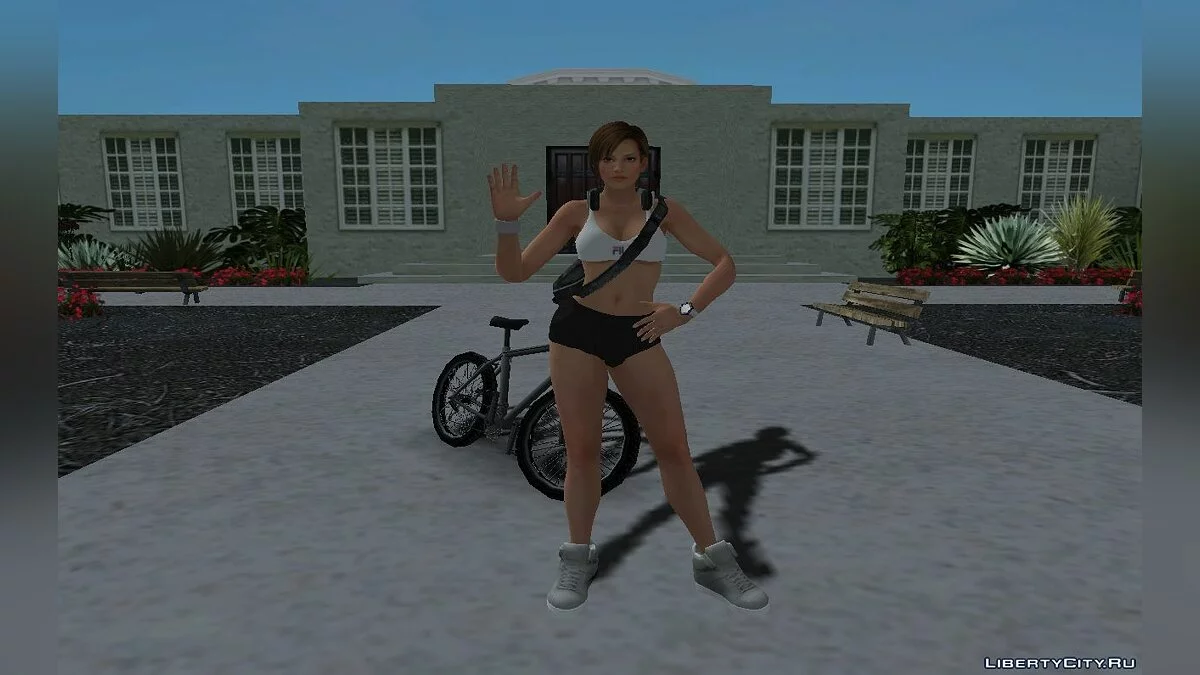 Лиза Хэмилтон из DOA в спортивном зале (Я боец) / GTA San Andreas