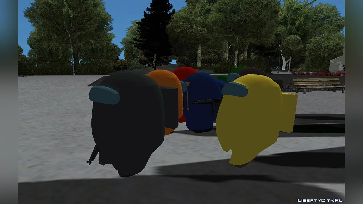 Among Us сборник скинов / GTA San Andreas