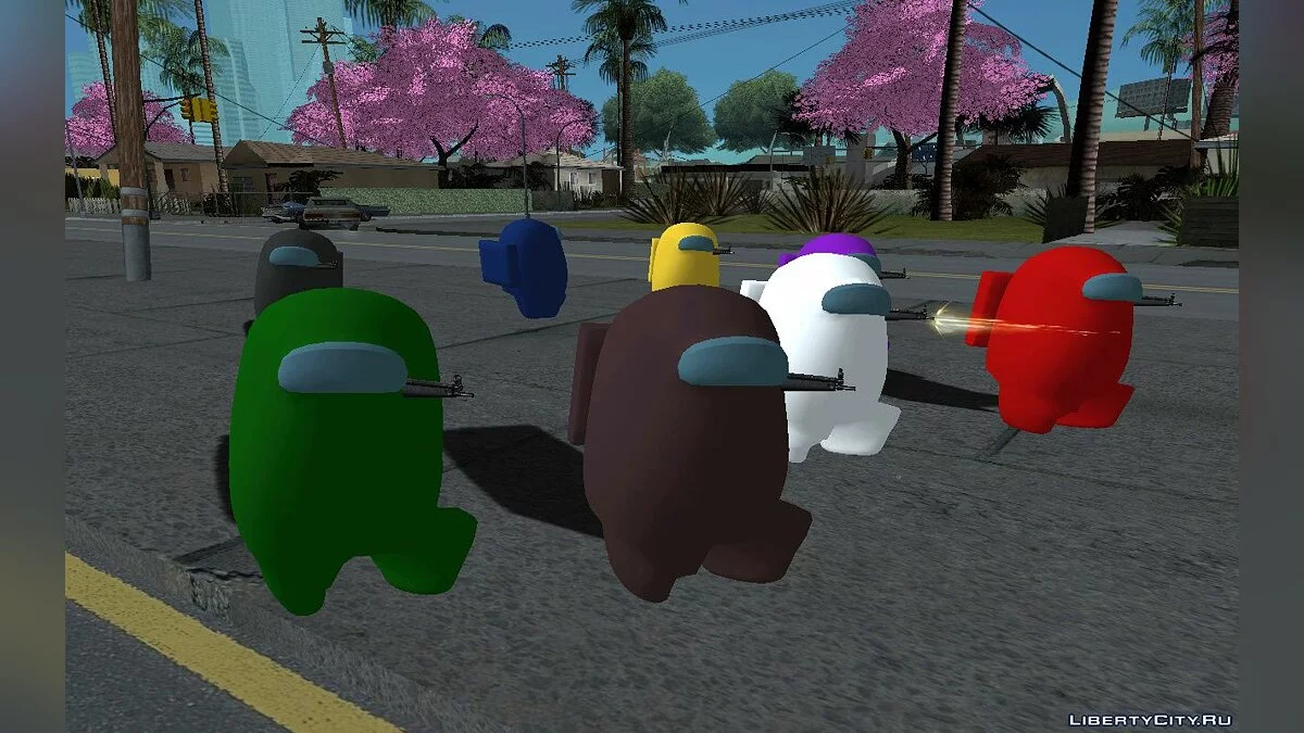 Among Us сборник скинов / GTA San Andreas