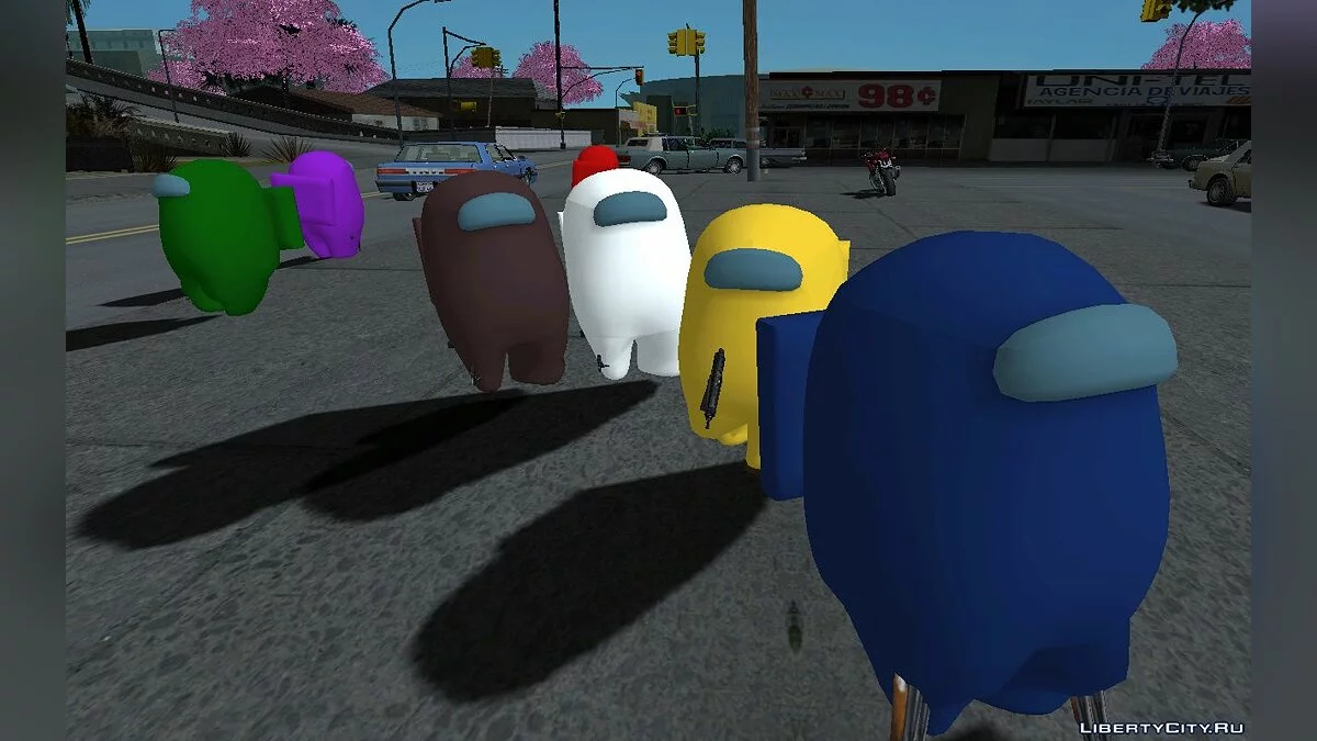 Among Us сборник скинов / GTA San Andreas