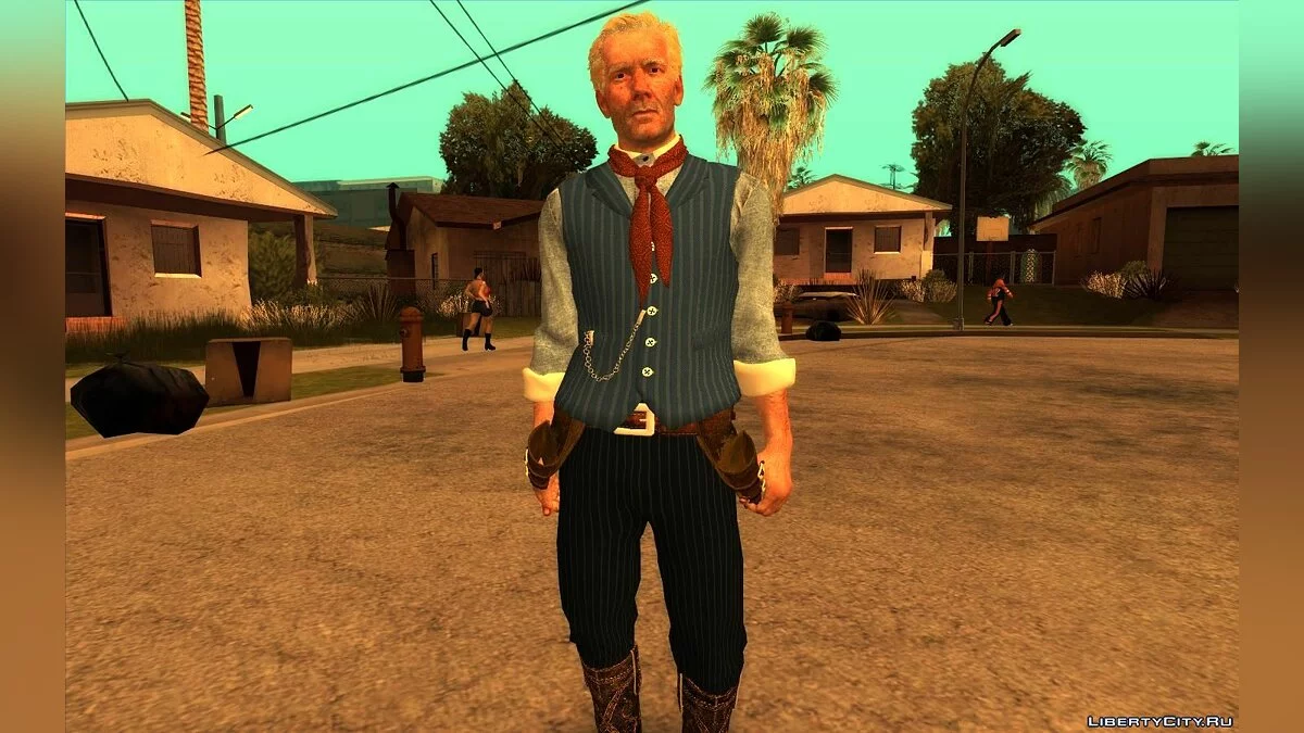 Сборник скинов из Red Dead Redemption 2 / GTA San Andreas