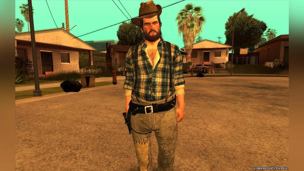 Сборник скинов из Red Dead Redemption 2 / GTA San Andreas
