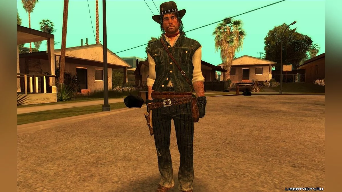 Сборник скинов из Red Dead Redemption 2 / GTA San Andreas