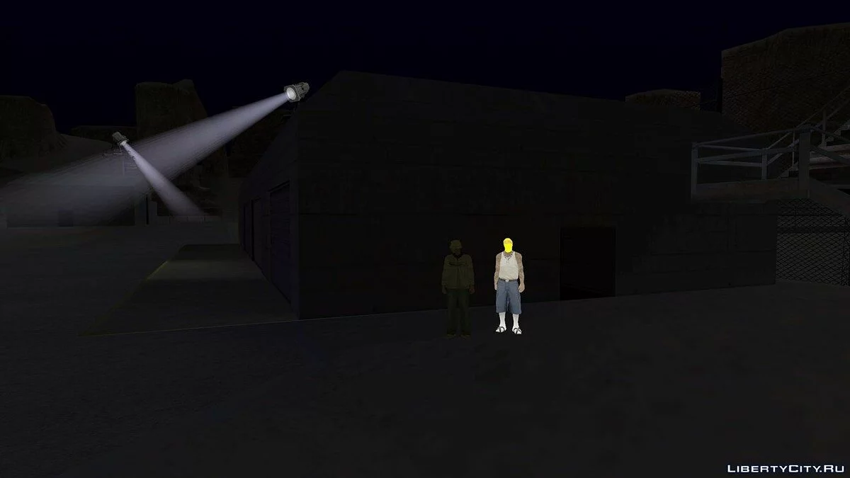 Светлые скины гетто с яркими головами / GTA San Andreas