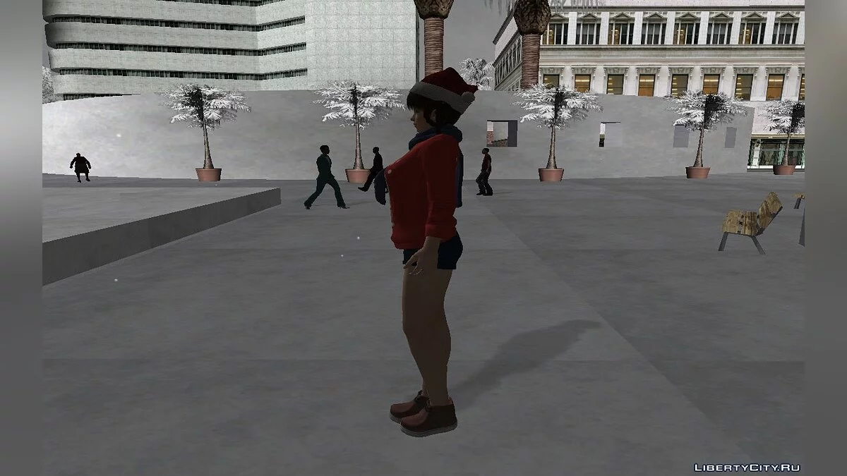 Большой сборник скинов  из DOA в Рождественском наряде из GTA Online #1 / GTA San Andreas