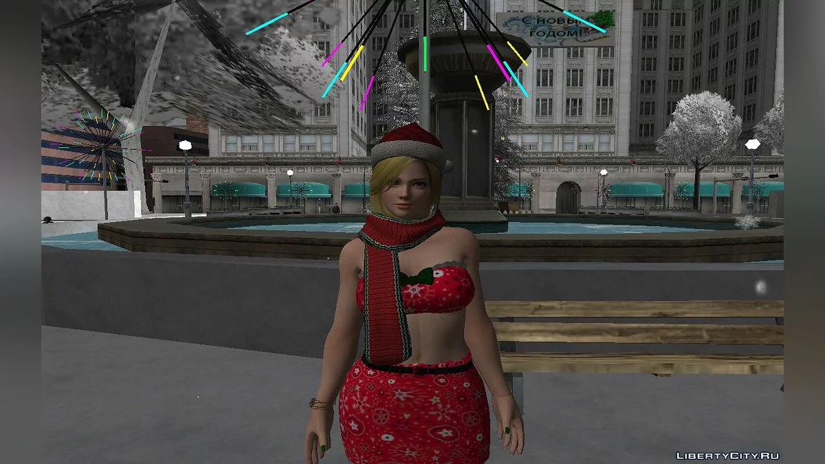 Большой сборник скинов  из DOA в Рождественском наряде из GTA Online #1 / GTA San Andreas