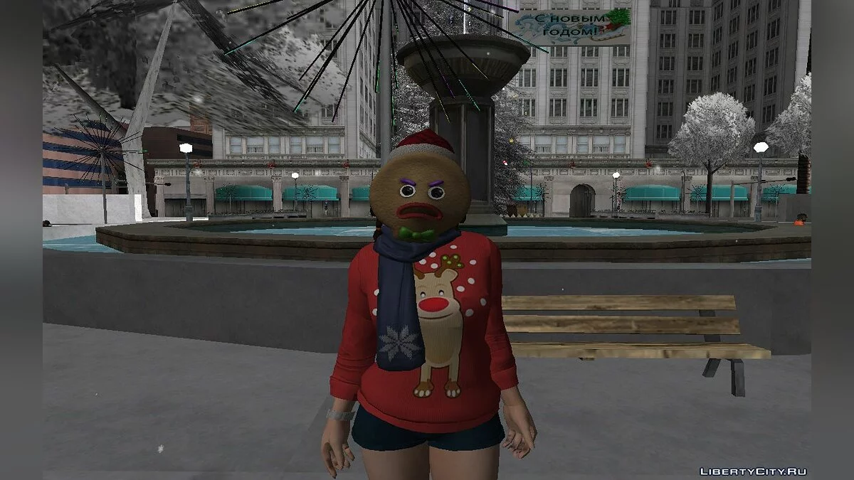 Большой сборник скинов  из DOA в Рождественском наряде из GTA Online #1 / GTA San Andreas