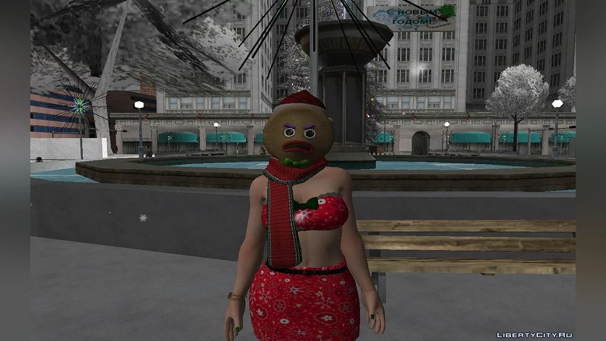 Большой сборник скинов  из DOA в Рождественском наряде из GTA Online #1 / GTA San Andreas