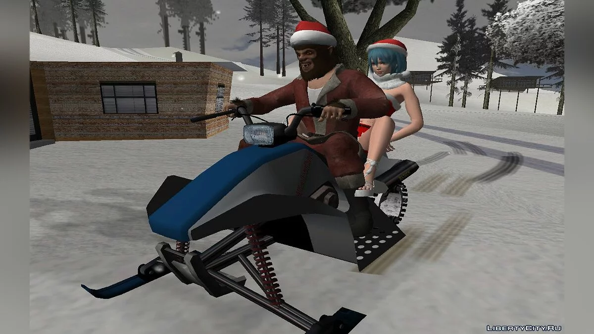 Сборник Рождественских скинов из GTA Online #2 / GTA San Andreas
