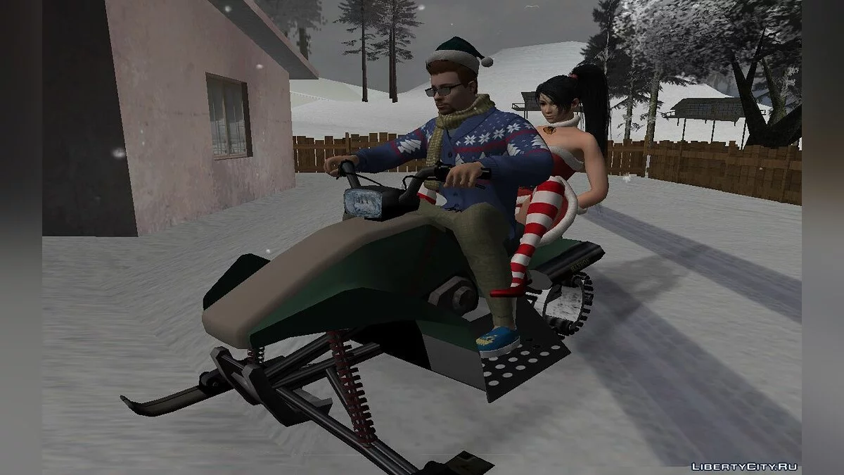Сборник Рождественских скинов из GTA Online #2 / GTA San Andreas