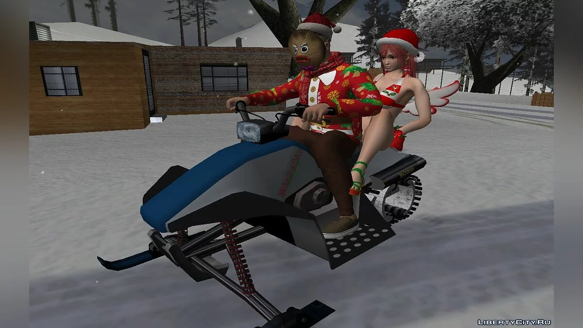 Сборник Рождественских скинов из GTA Online #2 / GTA San Andreas