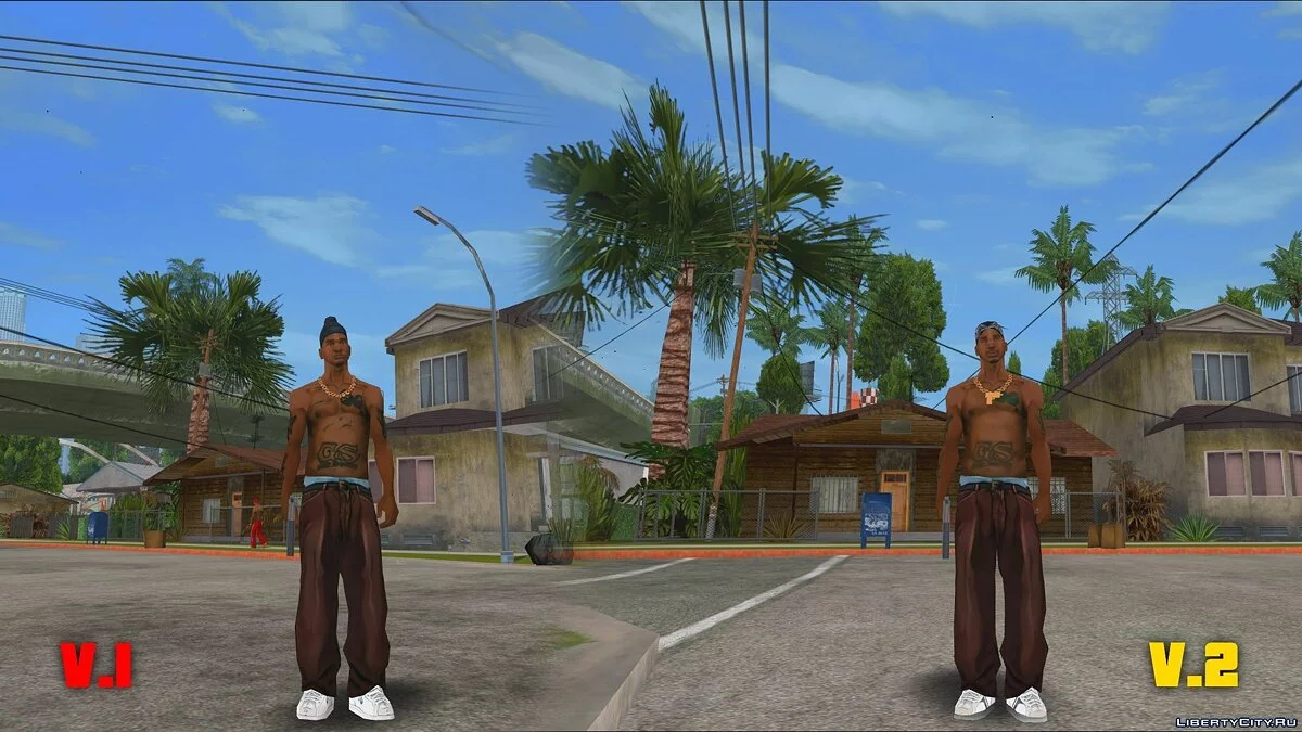 Original Main Characters Improved Smooth Textures [update #1] / GTA San Andreas