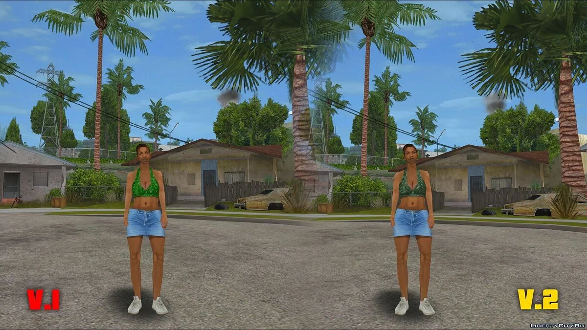 Original Main Characters Improved Smooth Textures [update #1] / GTA San Andreas