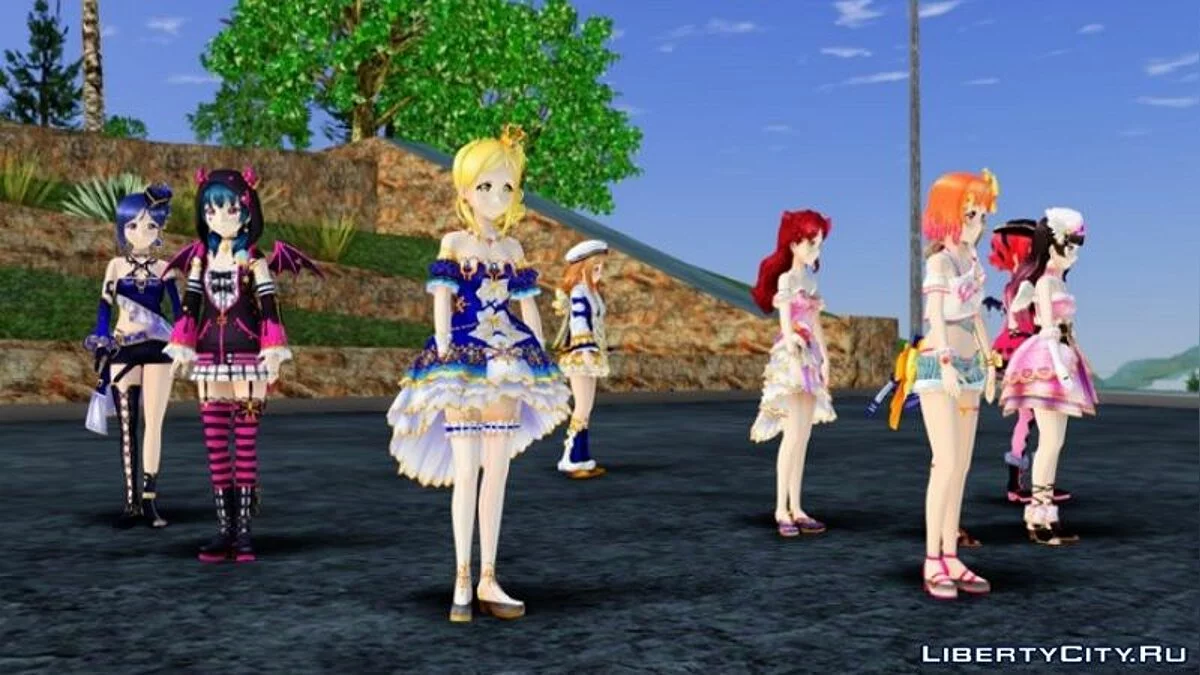Love Live! Complete Festival URs - сборник скинов / GTA San Andreas