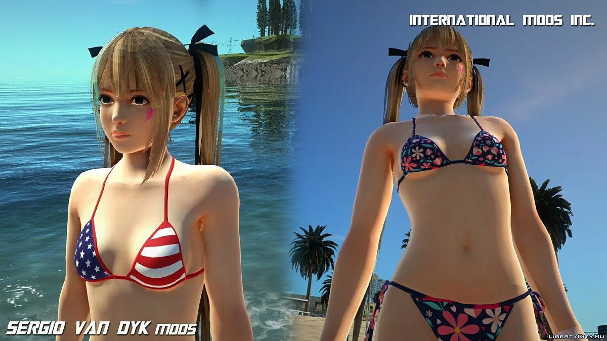 Мэри Роуз в бикини Pack из Dead or Alive Xtreme Venus Vacation / GTA San Andreas