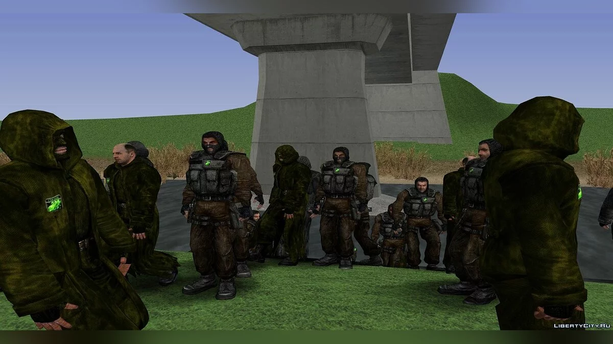 Группировка "Чёрные слизни" из S.T.A.L.K.E.R / GTA San Andreas