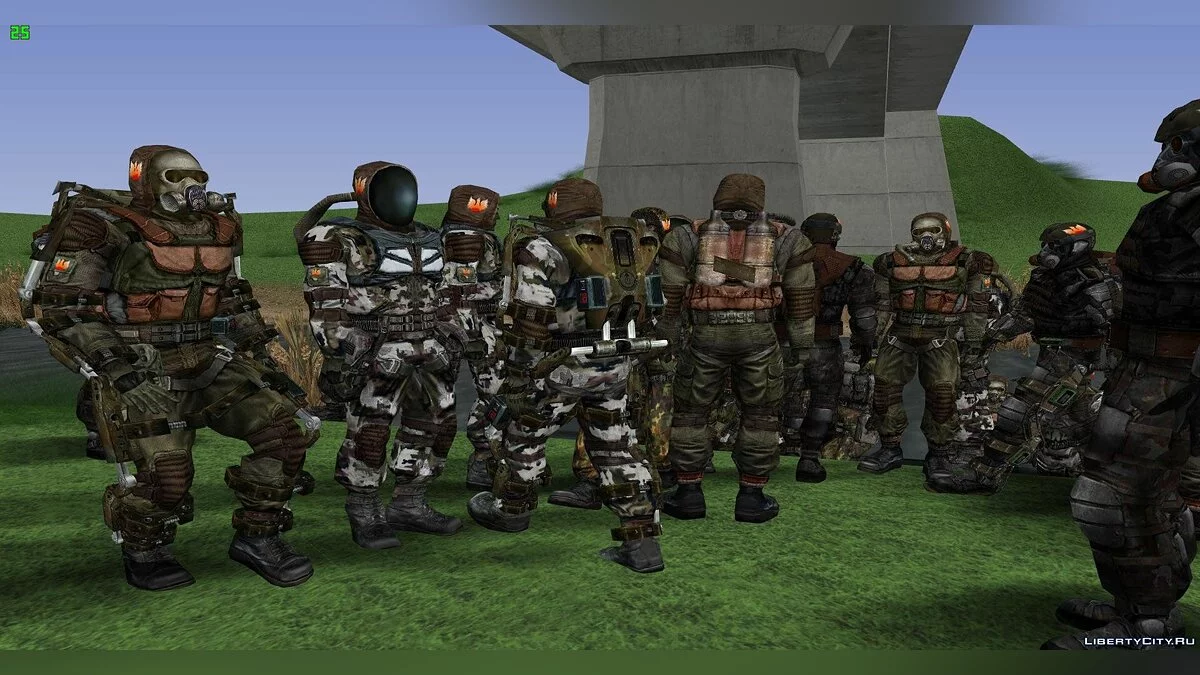 Группировка "Феникс" из S.T.A.L.K.E.R / GTA San Andreas