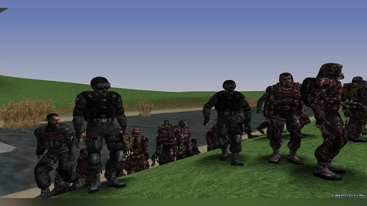 Группировка "Возмездие" из S.T.A.L.K.E.R / GTA San Andreas