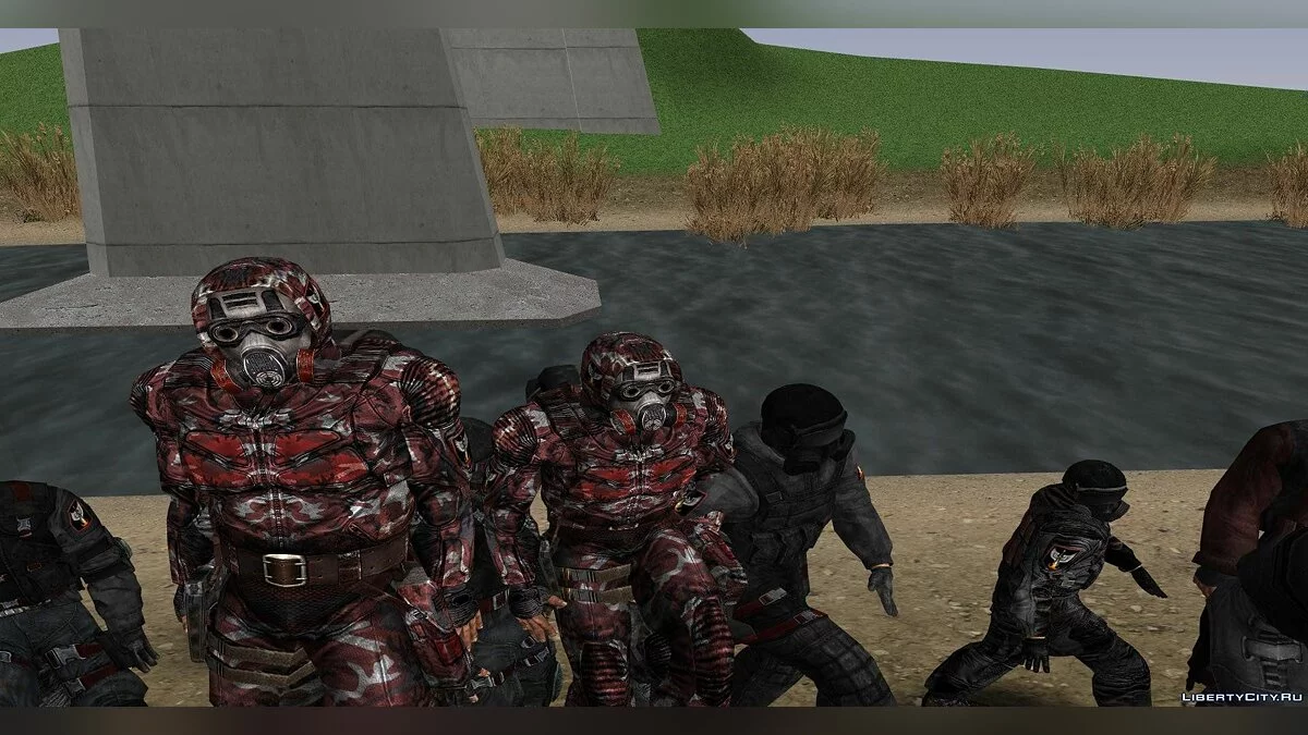 Группировка "Возмездие" из S.T.A.L.K.E.R / GTA San Andreas