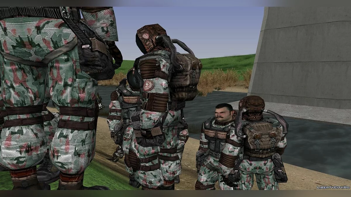 Интернациональная исследовательская группа из S.T.A.L.K.E.R / GTA San Andreas