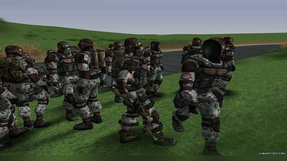 Интернациональная исследовательская группа из S.T.A.L.K.E.R / GTA San Andreas
